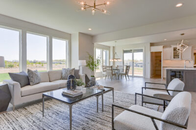 Irving - Great room with view into the kitchen area